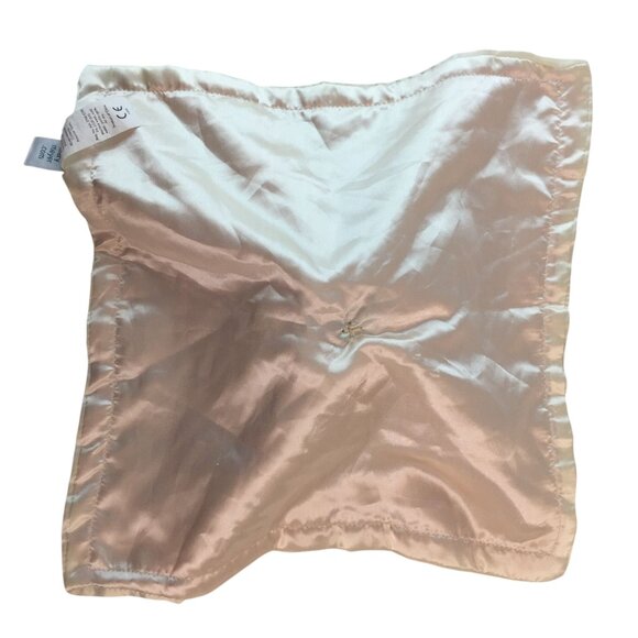 Mary Meyer Pink Pig Lovey 13" Baby Security Blanket Cream Satin Trim & Back - Picture 4 of 7